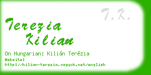 terezia kilian business card