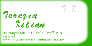 terezia kilian business card